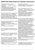 NU545 Patho Study Guide Unit 1 Questions and Answers