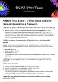 ABDSM Final Exam &ndash; Dental Sleep Medicine &vert; Complete Exam Preparation Material