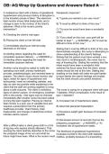 OB&colon; AQ Wrap Up Questions and Answers Rated A