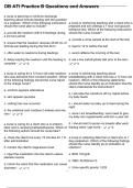 OB ATI Practice B Questions and Answers