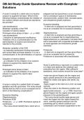 OB Ati Study Guide Questions Review with Complete Solutions