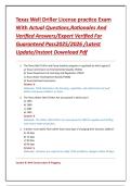Texas Well Driller License practice Exam With Actual Questions&comma;Rationales And Verified Answers&sol;Expert Verified For Guaranteed Pass2025&sol;2026 &sol;Latest Update&sol;Instant Download Pdf
