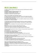 NR-509 QUIZ WEEK 1 - ADVANCED PHYSICAL ASSESSMENT &lpar;CHAMBERLAIN UNIVERSITY&rpar; QUESTIONS & ANSWERS&excl;&excl;