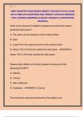 ARRT REGISTRY EXAM REVIEW NEWEST 2025&sol;2026 ACTUAL EXAM  WITH COMPLETE QUESTIONS AND CORRECT DETAILED ANSWERS  &lpar;100&percnt; VERIFIED ANSWERS&rpar; &vert;ALREADY GRADED A&plus;&vert; &vert;&vert;PROFESSOR  VERIFIED&vert;&vert; 