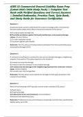 AINS 23 Commercial General Liability Exam Prep &lbrack;Latest 2025&sol;2026 Study Pack&rsqb; &vert; Complete Test Bank with Verified Questions and Correct Answers &vert; Detailed Rationales&comma; Practice Tests&comma; Quiz Bank&comma; and Study Guide for Insurance Certification