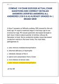 COMSAE 110 EXAM 2025&sol;2026 ACTUAL EXAM  QUESTIONS AND CORRECT DETAILED  ANSWERS &lpar;VERIFIED ANSWERS&rpar; ALL  ANSWERED &lbrace;150 Q & A&rcub; ALREADY GRADED A&plus; &vert;  BRAND NEW&excl; 