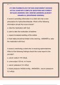 ATI CMS PHARMACOLOGY RETAKE EXAM NEWEST 2025&sol;2026  ACTUAL EXAM WITH COMPLETE QUESTIONS AND CORRECT  DETAILED ANSWERS &lpar;100&percnt; VERIFIED ANSWERS&rpar; &vert;ALREADY  GRADED A&plus;&vert; &vert;&vert;PROFESSOR VERIFIED&vert;&vert; 