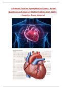 Advanced Cardiac Dysrhythmias Exam &ndash; Actual Questions and Answers &lpar;Latest Update 2025-2026&rpar; &ndash; Complete Exam Material