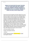 NR668 CEA EXAM QUESTION BANK 2025&sol;2026  ACTUAL EXAM QUESTIONS AND CORRECT  DETAILED ANSWERS &lpar;VERIFIED ANSWERS ALL  ANSWERED &lbrace;470 Q & A&rcub; ALREADY GRADED A&plus;&sol;  NR668 CEA REAL EXAM &vert; BRAND NEW&excl; 