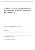 Test Bank &ndash; Davis Advantage for Wilkinson&rsquo;s Fundamentals of Nursing&comma; 5th Edition Smith&rpar; Full Chapters 1&ndash;46