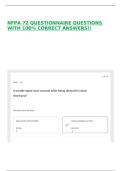 NFPA 72 QUESTIONNAIRE QUESTIONS WITH 100&percnt; CORRECT ANSWERS&excl;&excl;