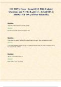 S12 FDNY Exam V1 &lpar;Latest 2025&sol;2026 Update&rpar; &vert; Verified Questions & Answers &vert; 100&percnt; Correct &vert; Grade A