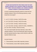 ATI MED SURG RESPIRATORY PROCTORED EXAM TEST BANK  NEWEST 2025/2026 ACTUAL EXAM WITH COMPLETE QUESTIONS  AND CORRECT DETAILED ANSWERS (100% VERIFIED ANSWERS)  |ALREADY GRADED A+| ||PROFESSOR VERIFIED|| 