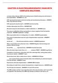 CHAPTER 49 ELECTROCARDIOGRAPHY EXAM WITH COMPLETE SOLUTIONS 