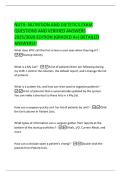 NUTR- NUTRITION AND DIETETICS EXAM  QUESTIONS AND VERIFIED ANSWERS  2025&sol;2026 EDITION &lpar;GRADED A&plus;&rpar; DETAILED  ANSWERS&excl;&excl;