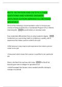 NUTR- NUTRITION AND DIETETICS EXAM  QUESTIONS AND VERIFIED ANSWERS  2025&sol;2026 EDITION &lpar;GRADED A&plus;&rpar; DETAILED  ANSWERS&excl;&excl;
