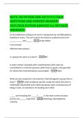 NUTR- NUTRITION AND DIETETICS EXAM  QUESTIONS AND VERIFIED ANSWERS  2025&sol;2026 EDITION &lpar;GRADED A&plus;&rpar; DETAILED  ANSWERS&excl;&excl;