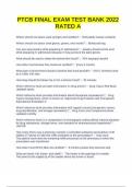 TEST BANK FOR PTCB FINAL EXAM&period; LATEST UPDATED VERSION AND RATED A&plus;