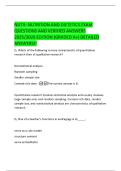 NUTR- NUTRITION AND DIETETICS EXAM  QUESTIONS AND VERIFIED ANSWERS  2025&sol;2026 EDITION &lpar;GRADED A&plus;&rpar; DETAILED  ANSWERS&excl;&excl;