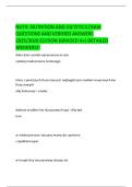 NUTR- NUTRITION AND DIETETICS EXAM  QUESTIONS AND VERIFIED ANSWERS  2025&sol;2026 EDITION &lpar;GRADED A&plus;&rpar; DETAILED  ANSWERS&excl;&excl;