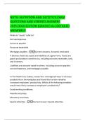 NUTR- NUTRITION AND DIETETICS EXAM  QUESTIONS AND VERIFIED ANSWERS  2025&sol;2026 EDITION &lpar;GRADED A&plus;&rpar; DETAILED  ANSWERS&excl;&excl;