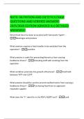 NUTR- NUTRITION AND DIETETICS EXAM  QUESTIONS AND VERIFIED ANSWERS  2025&sol;2026 EDITION &lpar;GRADED A&plus;&rpar; DETAILED  ANSWERS&excl;&excl;