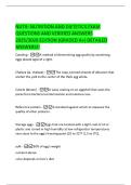 NUTR- NUTRITION AND DIETETICS EXAM  QUESTIONS AND VERIFIED ANSWERS  2025&sol;2026 EDITION &lpar;GRADED A&plus;&rpar; DETAILED  ANSWERS&excl;&excl; 