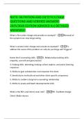 NUTR- NUTRITION AND DIETETICS EXAM  QUESTIONS AND VERIFIED ANSWERS  2025&sol;2026 EDITION &lpar;GRADED A&plus;&rpar; DETAILED  ANSWERS&excl;&excl; 