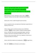NUTR- NUTRITION AND DIETETICS EXAM  QUESTIONS AND VERIFIED ANSWERS  2025&sol;2026 EDITION &lpar;GRADED A&plus;&rpar; DETAILED  ANSWERS&excl;&excl;