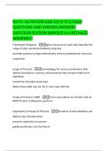 NUTR- NUTRITION AND DIETETICS EXAM  QUESTIONS AND VERIFIED ANSWERS  2025&sol;2026 EDITION &lpar;GRADED A&plus;&rpar; DETAILED  ANSWERS&excl;&excl; 