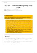 NUR 502 &ndash; Advanced Pathophysiology Study  Guide 