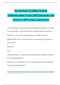 ServiceNow Certified System Administration Exam 2026 Questions and Answers 100% Pass Guaranteed
