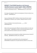 MCB4271 Final EXAM Questions and Answers &lpar;Verified Answers&rpar; &lpar;Latest Update 2025&rpar; UPDATE&excl;&excl;