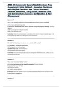 AINS 23 Commercial General Liability Exam Prep &lbrack;Latest 2025&sol;2026 Edition&rsqb; &vert; Complete Test Bank with Verified Questions and Correct Answers &vert; Detailed Rationales&comma; Study Guide&comma; Practice Tests&comma; and Quiz Bank for Insurance Certification & Risk Management