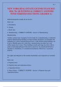 NEW YORK REAL ESTATE LICENSE EXAM 2025- 2026&period; 70&plus; QUESTIONS & CORRECT ANSWERS WITH VERIFIED SOLUTIONS&period; GRADED A&plus;