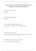 KCS V6 PRACTICES CERT QUESTIONS AND CORRECT ANSWERS GRADED A&plus;