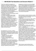 OB NCLEX Test Questions and Answers Rated A