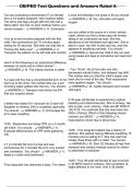 OB&sol;PED Test Questions and Answers Rated A