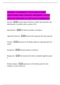 PHAMA &ndash;  PHARMACY TECH MATH EXAM  QUESTIONS AND VERIFIED ANSWERS LATEST  EDITION &lpar;GRADED A&plus;&rpar; DETAILED ANSWERS&excl;&excl; 