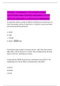 PHAMA &ndash;  PHARMACY TECH MATH EXAM  QUESTIONS AND VERIFIED ANSWERS LATEST  EDITION &lpar;GRADED A&plus;&rpar; DETAILED ANSWERS&excl;&excl; 