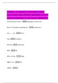 PHAMA &ndash;  PHARMACY TECH MATH EXAM  QUESTIONS AND VERIFIED ANSWERS LATEST  EDITION &lpar;GRADED A&plus;&rpar; DETAILED ANSWERS&excl;&excl; 