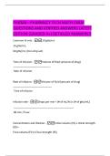 PHAMA &ndash;  PHARMACY TECH MATH EXAM  QUESTIONS AND VERIFIED ANSWERS LATEST  EDITION &lpar;GRADED A&plus;&rpar; DETAILED ANSWERS&excl;&excl; 