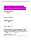 PHAMA &ndash;  PHARMACY TECH MATH EXAM  QUESTIONS AND VERIFIED ANSWERS LATEST  EDITION &lpar;GRADED A&plus;&rpar; DETAILED ANSWERS&excl;&excl;