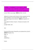 PHAMA &ndash;  PHARMACY TECH MATH EXAM  QUESTIONS AND VERIFIED ANSWERS LATEST  EDITION &lpar;GRADED A&plus;&rpar; DETAILED ANSWERS&excl;&excl;