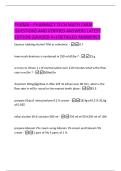 PHAMA &ndash;  PHARMACY TECH MATH EXAM  QUESTIONS AND VERIFIED ANSWERS LATEST  EDITION &lpar;GRADED A&plus;&rpar; DETAILED ANSWERS&excl;&excl; 