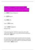 PHAMA &ndash;  PHARMACY TECH MATH EXAM  QUESTIONS AND VERIFIED ANSWERS LATEST  EDITION &lpar;GRADED A&plus;&rpar; DETAILED ANSWERS&excl;&excl; 