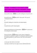 PHAMA &ndash;  PHARMACY TECH MATH EXAM  QUESTIONS AND VERIFIED ANSWERS LATEST  EDITION &lpar;GRADED A&plus;&rpar; DETAILED ANSWERS&excl;&excl;
