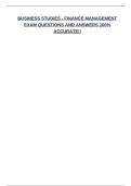 FINANCIAL MANAGEMENT FINAL EXAM BUNDLE&lpar;COMPLETE PACKAGE DEAL&rpar; QUESTIONS AND ANSWERS 100&percnt; CORRECT