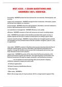 MGT 4330 - 1 EXAM QUESTIONS AND ANSWERS 100&percnt; VERIFIED 