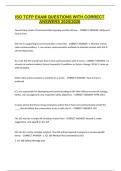 ISO TCFP EXAM QUESTIONS WITH CORRECT ANSWERS 2025&sol;2026